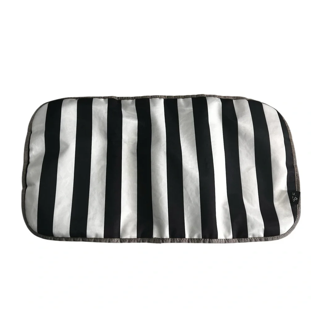 JuJuBe B.F.F. Diaper Bag The First Lady Black White Stripes Legacy Gold with pad